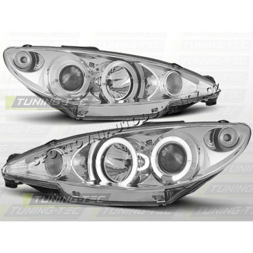 PEUGEOT 206 2002+ ANGEL EYES CHROME (LPPE07)