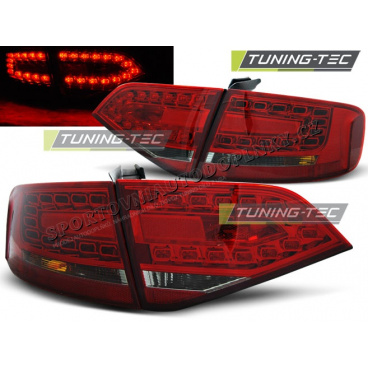 AUDI A4 B8 2008-2011 SEDAN ZADNÍ LED LAMPY RED SMOKE