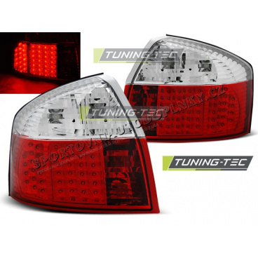 AUDI A4 10.2000-10.2004 ZADNÍ LED LAMPY RED WHITE