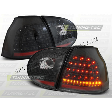 VW GOLF V 2003-09 ZADNÍ LED LAMPY BLACK