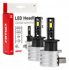 Automobilové LED žárovky série H-mini H3 6500K Canbus AMIO-03330