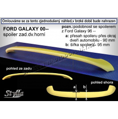 FORD GALAXY II (00+) spoiler zad. dveří horní (EU homologace)