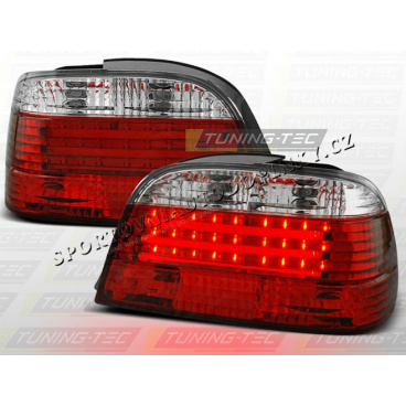 BMW E38 1994-01 ZADNÍ LED LAMPY RED WHITE