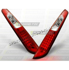 FORD FOCUS MK2 2004-10 ZADNÍ LED LAMPY RED WHITE