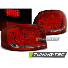 Audi A3 2008-12 zadní lampy red white LED