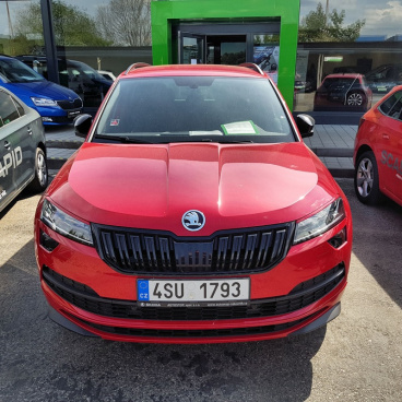 Mračítka Sportive v originál Škoda barvě Velvet red (F3P) - Škoda Karoq