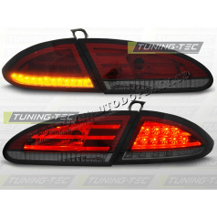 SEAT LEON 2005-09 ZADNÍ LED LAMPY RED SMOKE