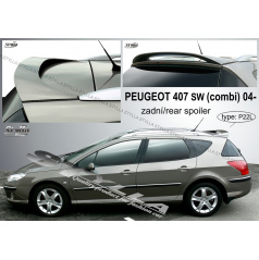 Peugeot 407 SW combi 2004+ zadní spoiler (EU homologace)