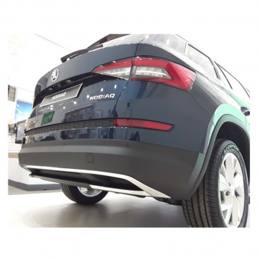 Škoda Kodiaq nerez chrom lišty zadního difuzoru Sportline look Omtec