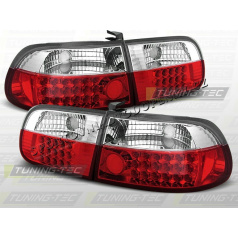 HONDA CIVIC 1991-95 3D ZADNÍ LED LAMPY RED WHITE