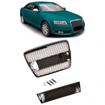 Gril Audi A6 C6 Lesklá Černá
