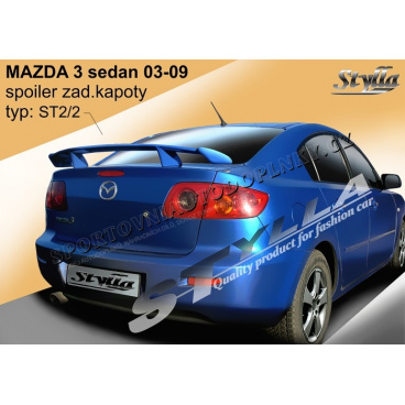 MAZDA 3 sedan 03-09 spoiler zad. kapoty (EU homologace)