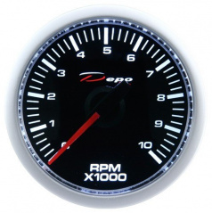 Přídavný budík Depo Racing Otáčkoměr 52 mm 0-10 000 RPM