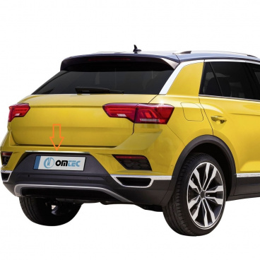 Nerez leštěný kryt nad zadní SPZ VW T-ROC 2018+