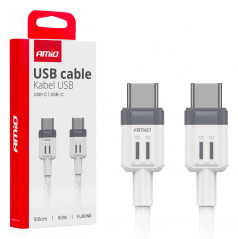 Kabel pro nabíjení USB-C - USB-C 60W 100cm FullLINK AMIO-03908