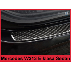 Carbon kryt- ochrana prahu zadního nárazníku Mercedes E W213 sedan 2016+