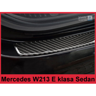 Carbon kryt- ochrana prahu zadního nárazníku Mercedes E W213 sedan 2016+