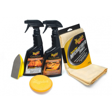 Meguiar's Heavy Duty Leather Care Kit kompletní sada na čištění a ochranu kožených povrchů