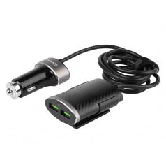 Luxusní nabíječka 2+2 USB 12/24V 5,1A + 100 cm kabel