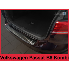 Nerez kryt- černá ochrana prahu zadního nárazníku Volkswagen Passat B8 kombi 2014+