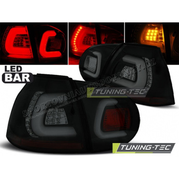 VW Golf 5 10.2003-09 zadní lampy black smoke LED BAR