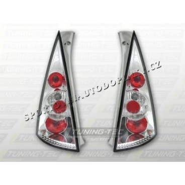 CITROEN C3 2002-09 ZADNÍ LAMPY CHROM