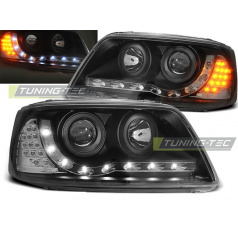 VW T5 04.03-08.09 přední čirá světla Daylight LED black