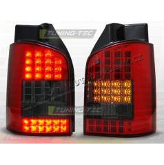 VW T5 2003-09 ZADNÍ LED LAMPY RED SMOKE