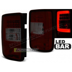 VW Caddy 2003-03.14 zadní lampy red smoke LED bar