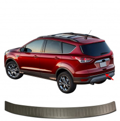 Nerez broušená lišta zadního nárazníku Omtec Ford Kuga II 2013+ černá