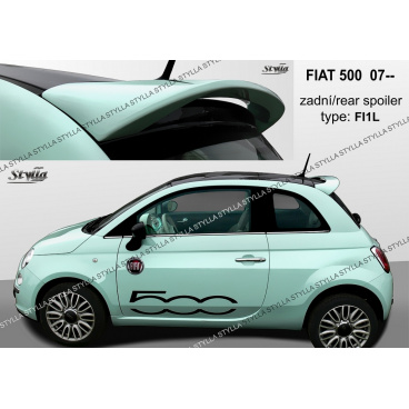 Fiat 500 htb 2007+ zadní spoiler (EU homologace)