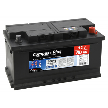 Autobaterie COMPASS PLUS 12V 80Ah 740A