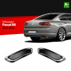 Nerez zadní difuzory výfuku VW Passat B8 2014-19 (R Line style) 2 ks