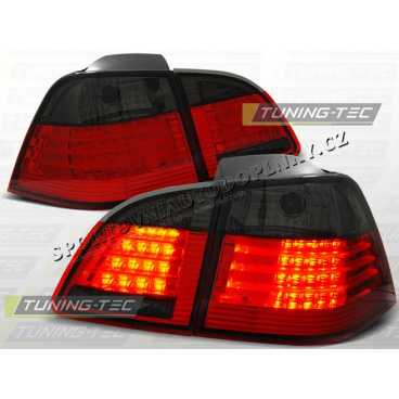 BMW E61 2004-07 ZADNÍ LED LAMPY RED SMOKE