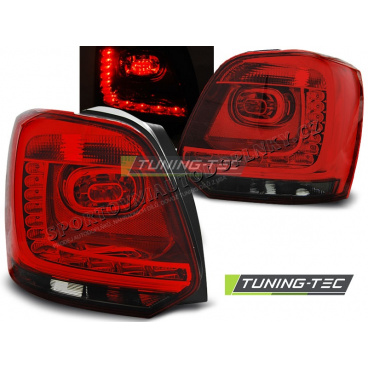 VW Polo 09-13 zadní lampy red smoke LED