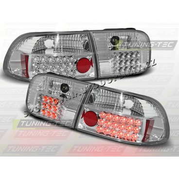 HONDA CIVIC 1991-95 2D/4D ZADNÍ LED LAMPY CHROME