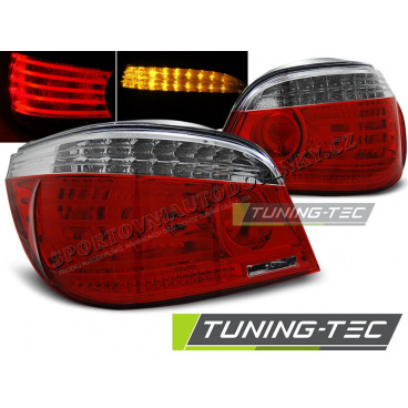 BMW E60 07.2003-07 zadní lampy red white LED