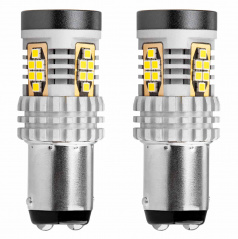 LED žárovky CANBUS 3020 24SMD 1157 BAY15D P21/5W Bílá 12V 24V AMIO-02798