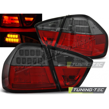 BMW E90 03.2005-08.2008 zadní LED lampy red smoke BAR