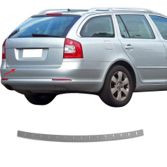 Nerez leštěný kryt zadního nárazníku OMTEC Škoda Octavia II Facelift Combi 2009-13