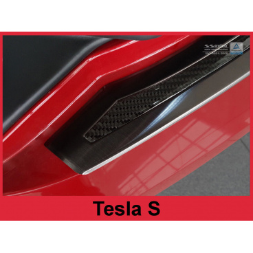 Carbon kryt- ochrana prahu zadního nárazníku Tesla S 2012-17