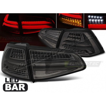 VW Golf 7 2013- zadní lampy smoke LED BAR