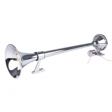 Klakson fanfára zvukový signál chrom 640 mm 12V 24V 