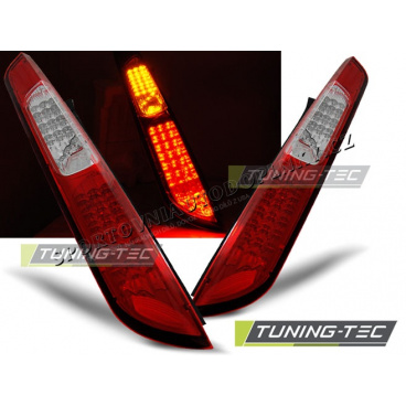 FORD FOCUS MK2 2008-10 HTB ZADNÍ LED LAMPY RED WHITE