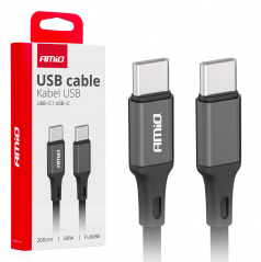 Kabel pro nabíjení USB-C - USB-C 60W 200cm FullLINK AMIO-03903