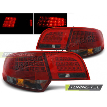 AUDI A3 8P 2004-08 Sportback zadní lampy red smoke LED