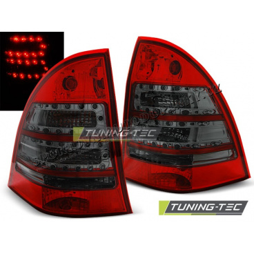 Mercedes C-Klasa W203 Kombi 2000-07 zadní lampy red smoke LED