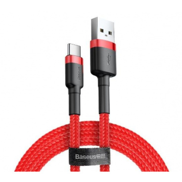 Kabel USB na USB-C Baseus Cafule 1.5A délka. 1m, červený