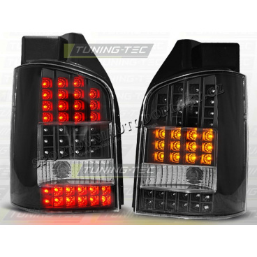 VW T5 2003-09 ZADNÍ LED LAMPY BLACK