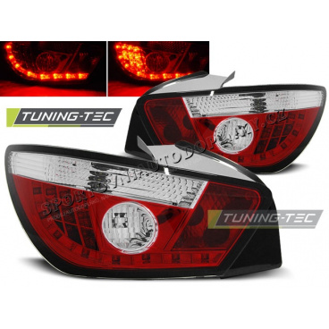 SEAT IBIZA 6J 3D 06.2008- ZADNÍ LED LAMPY RED WHITE